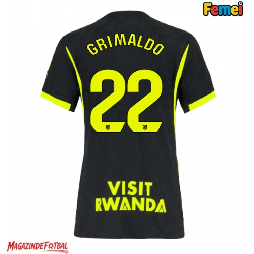 Atletico Madrid Alejandro Grimaldo #22 Tricou Fotbal Replică 2026-27 Femei Deplasare Atletico Madrid Alejandro Grimaldo #22 Tricou Fotbal Replică 2026-27 Femei Deplasare